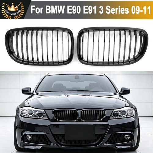 Gloss black front kidney - gloss,