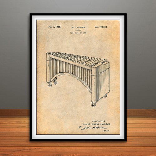 1936 musser marimba xylophone - 1936,
