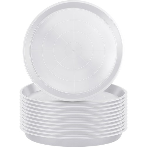 Inch white plastic round - inch,