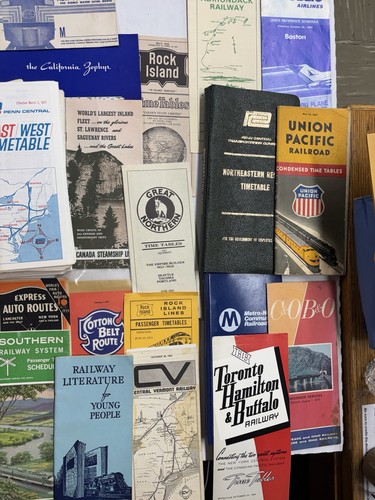 Various railroad timetables - railroad,