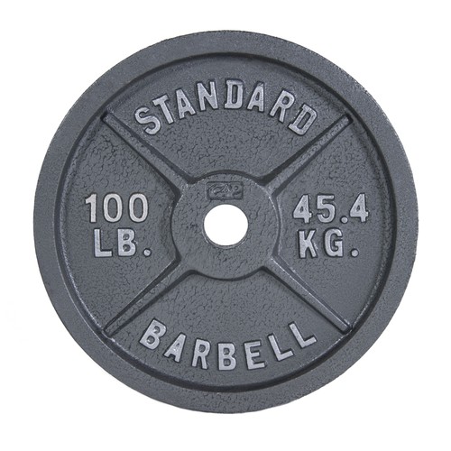 Cap barbell gray olympic - cap,
