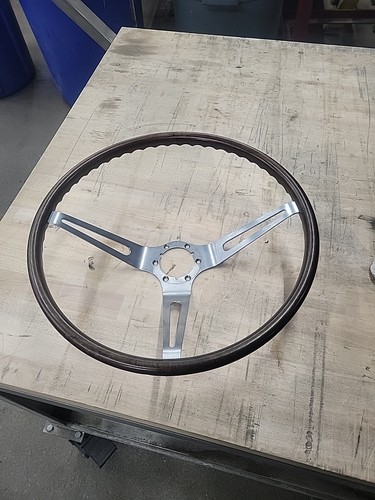 Spoke wood steering wheel - gm,