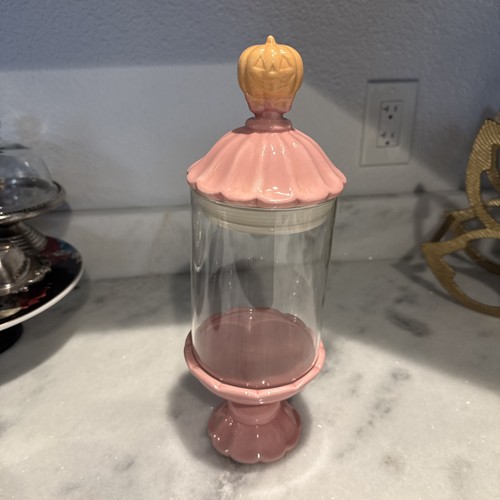 Halloween pink pumpkin glass - pink,