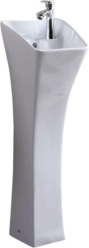 Sleek white vitreous china - white,