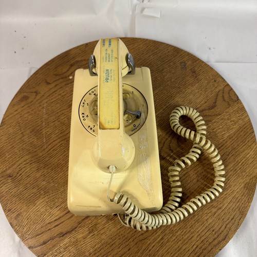 Vintage yellow rotary phone - vintage,