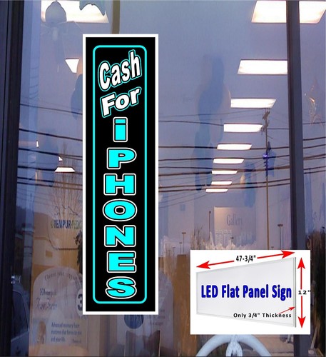 Cash for iphones led sign - sign,