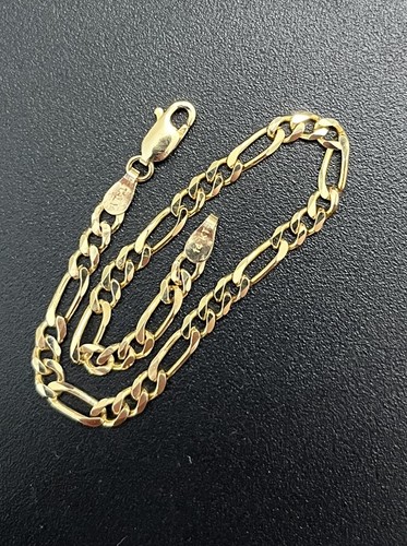 14k solid italian gold - 14k, figaro