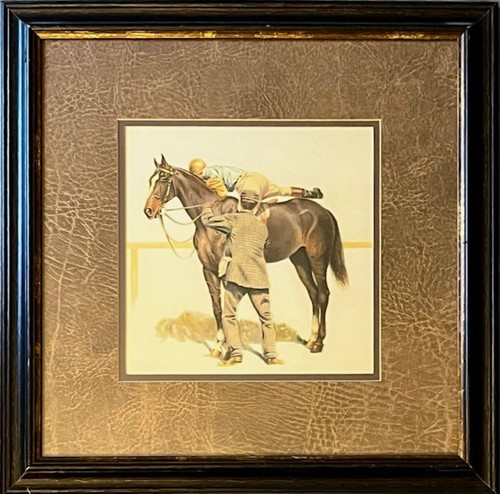 Vintage print art cavalier - art,,
