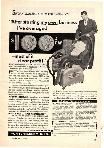 1964 print von schrader mfg - ad,