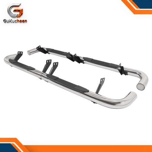 Silver side step - rails, for