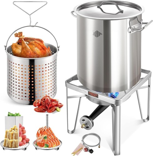 52qt stainless steel turkey - 52qt,