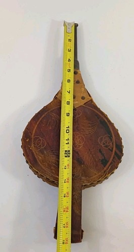 Vintage wood leather studded - wood, &