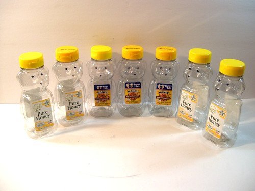 Plastic honey bear bottle - plastic,