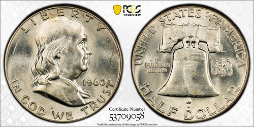 1960 franklin half - franklin, dollar