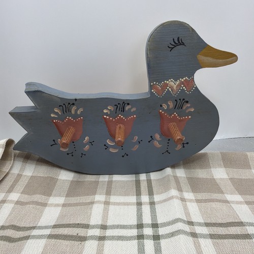 Wooden duck vintage primitive - wooden,