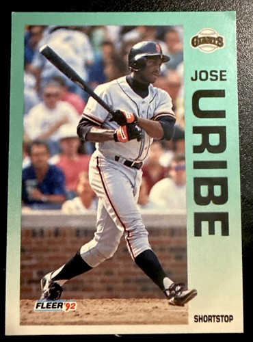 Jose uribe 649 1992 fleer - uribe, #649