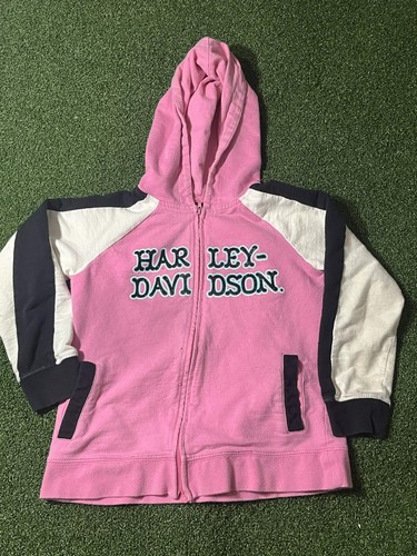 Pink harley davidson full zip - full,