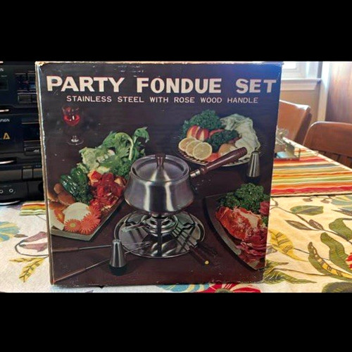 Party fondue set stainless - party,