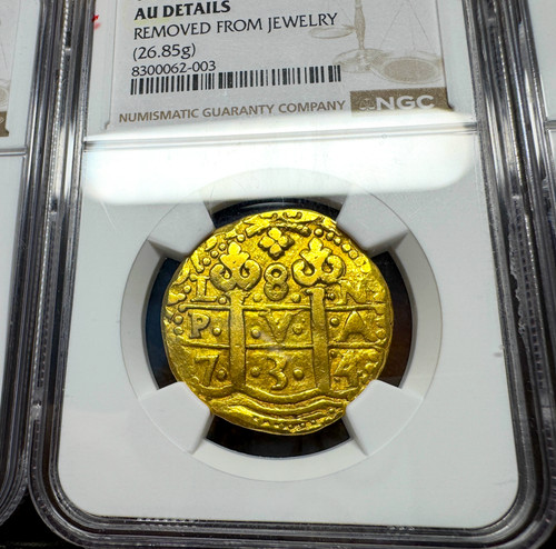 Peru escudos 1734 - 1734/3, "double