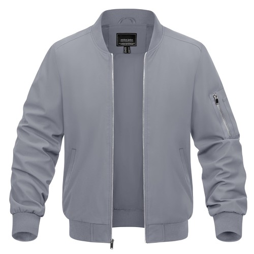 Men casual bomber jackets - men's,