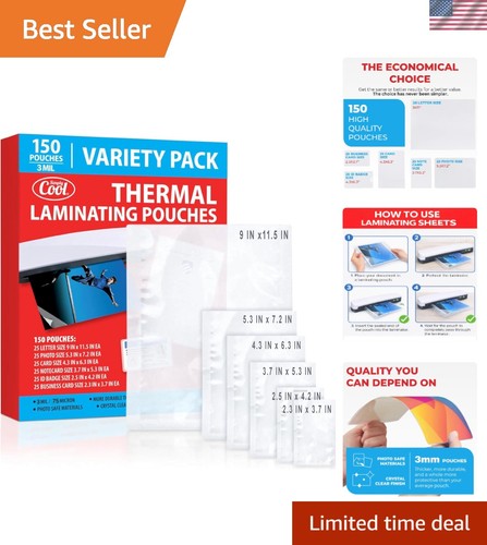 Crystal clear 3mil laminating - crystal,