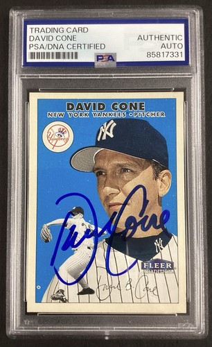 David cone signed 2000 fleer - signed,