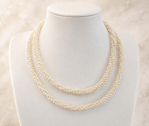 Vintage faux pearl necklace - vintage,