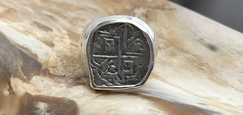 Atocha coin ring mens sterling - coin,