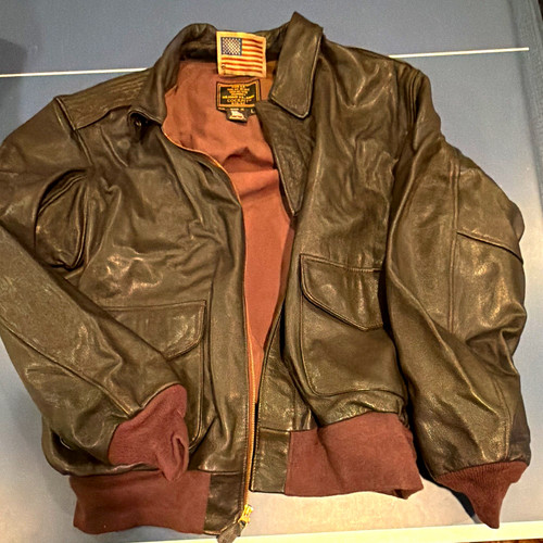 Cockpit brown leather bomber - cockpit,