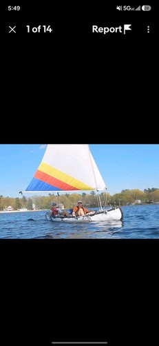Folding canoe sail kit - folding,