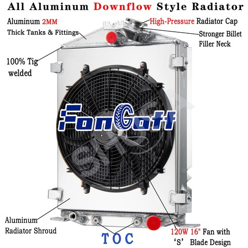 Row radiator shroud - radiator&shroud, for