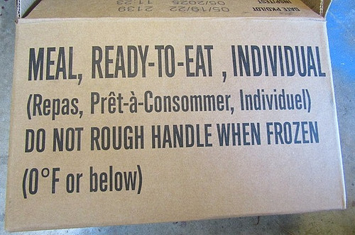 Military mre case menub - u.s.,