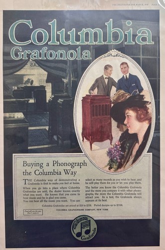 1918 dated columbia grafonola - 1918,