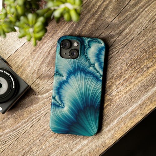 Phone case blue green - green, design