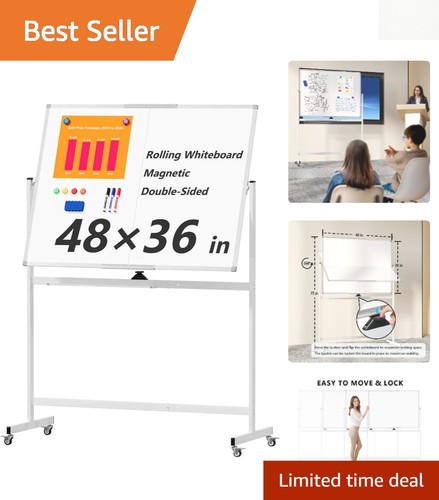 Portable whiteboard on - 4', 3'