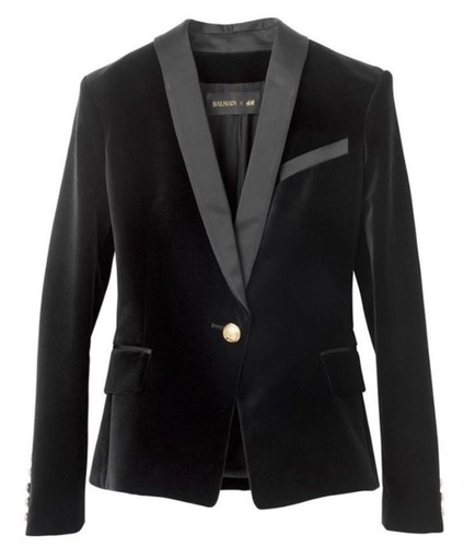 Balmain black velvet - h&m,