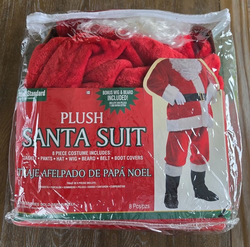8pc plush santa claus suit - santa,
