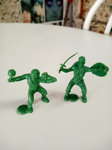 Vintage 1960s green plastic - green,