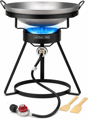 Outdoor cooker stove with iron - outdoor,