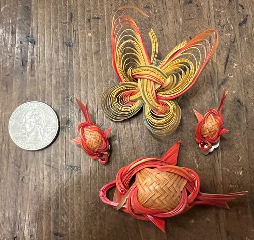 Bamboo vintage koi goldfish - bamboo,