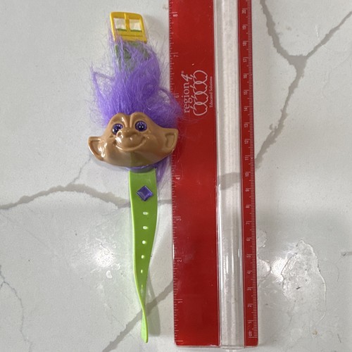 Purple hair troll doll - doll, 6in