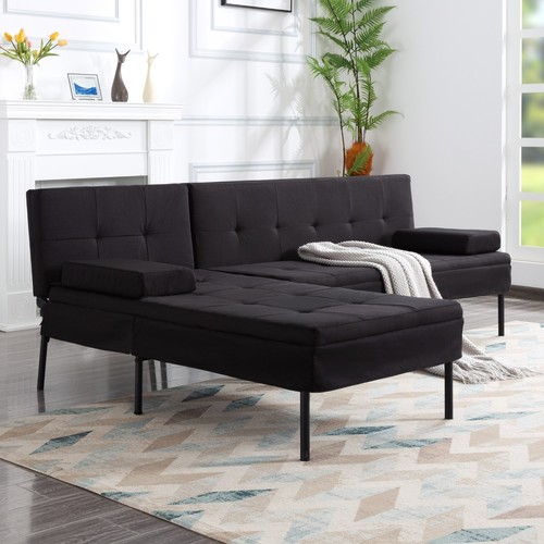 Shaped convertible loveseat - convertible,
