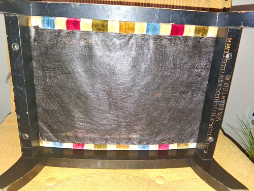 Wood upholstered footstool - upholstered,