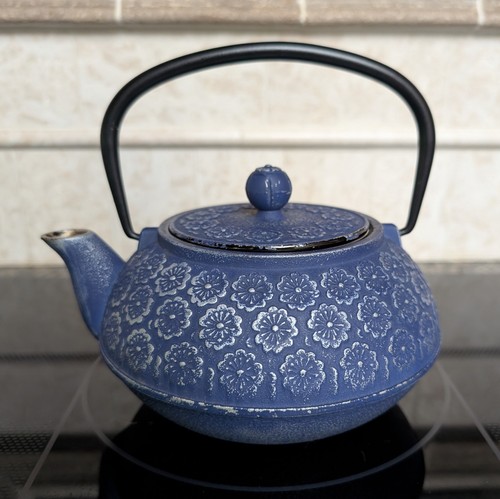 Blue silver cherry blossom - blue/silver,