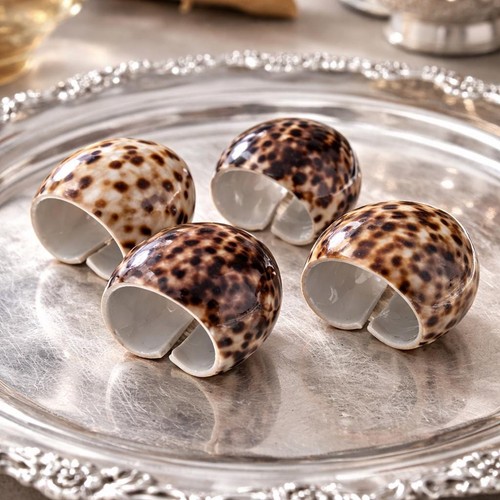 Cowrie shell napkin - cowrie,