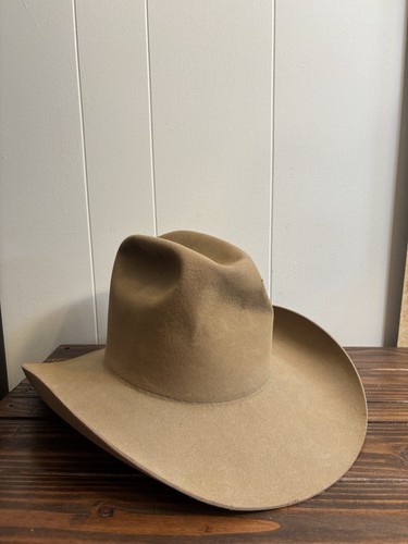 Vtg resistol brown cowboy hat - brown,
