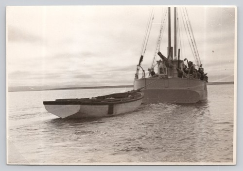 Vintage photo tug boat ferry - vintage,