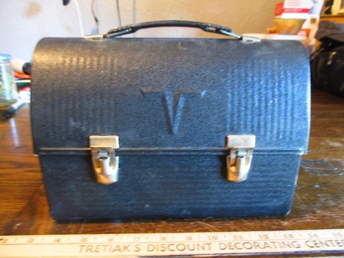 Vintage thermos brand - thermos, tin