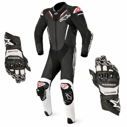 Motorbike men suit - suit, gloves