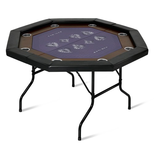 Player foldable poker table - foldable,